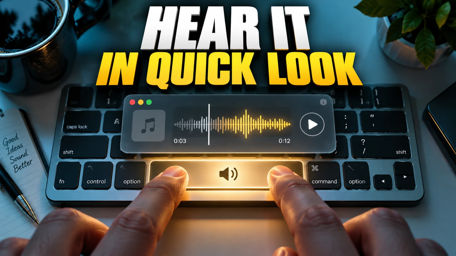 Preview Audio Files with Quick Look on Mac