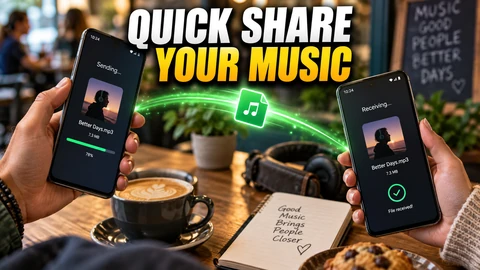 Send Local Music Files with Android Quick Share