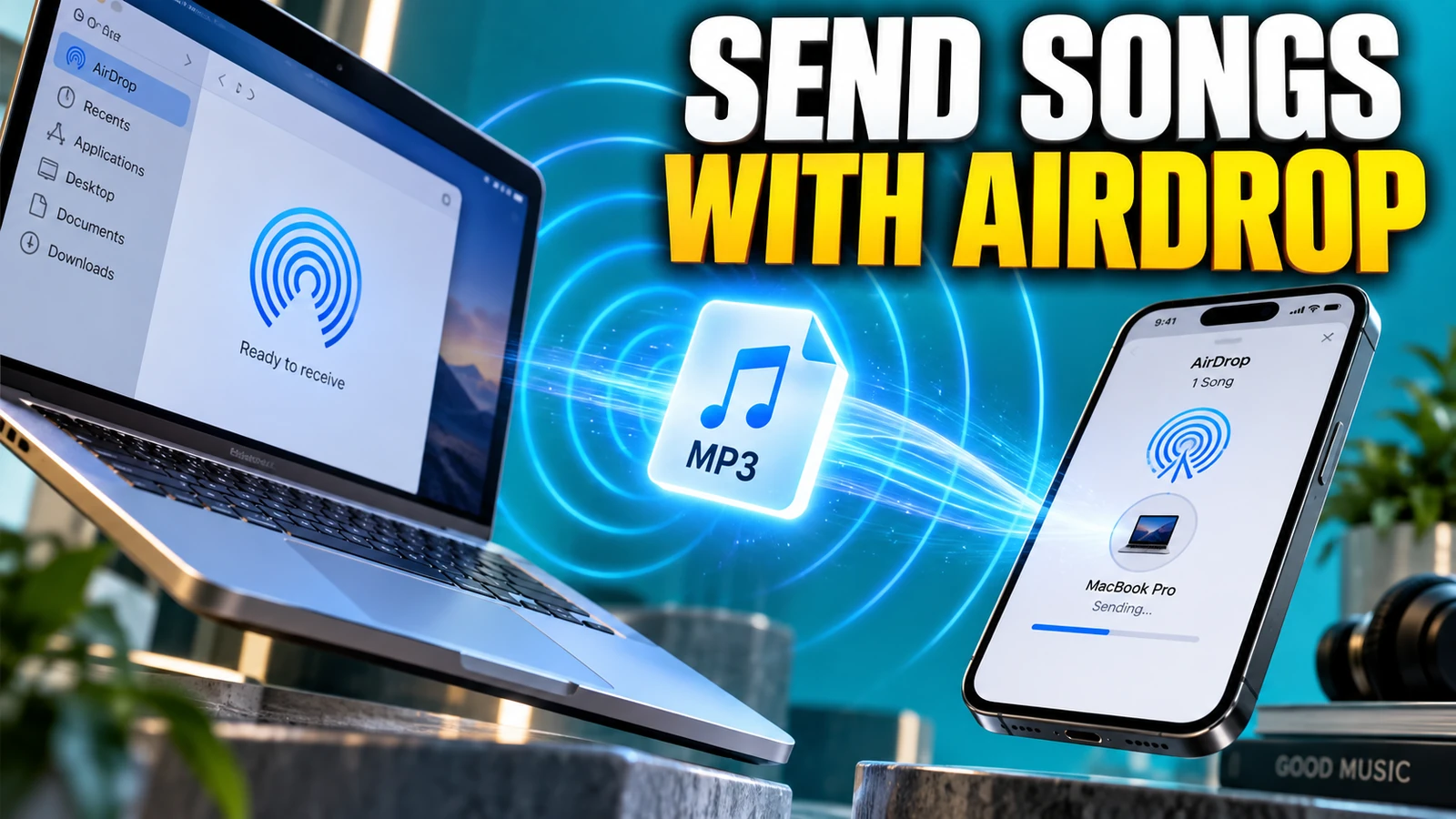 Transfer MP3 Files Between Apple Devices with AirDrop